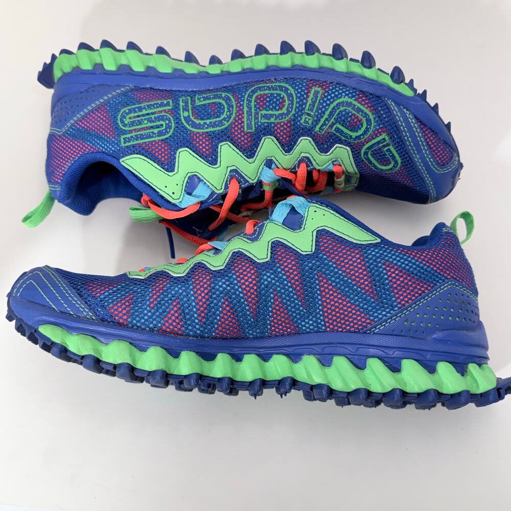 Adidas Vigor TR Cobalt Blue / Green Running Athletic Shoe, Women's Size 8 - Picture 3 of 11